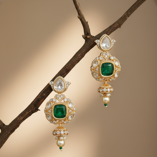 The Emerald Royale Drop Earrings