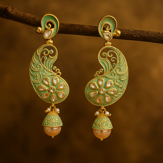The Verdant Paisley Earrings