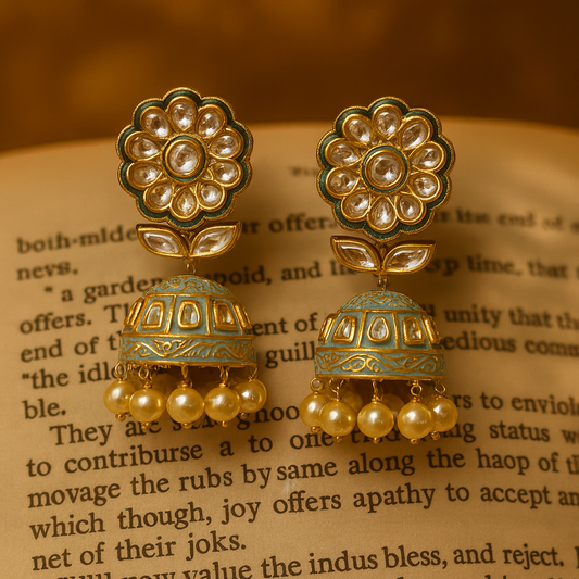 The Blossom Glow Jhumkas