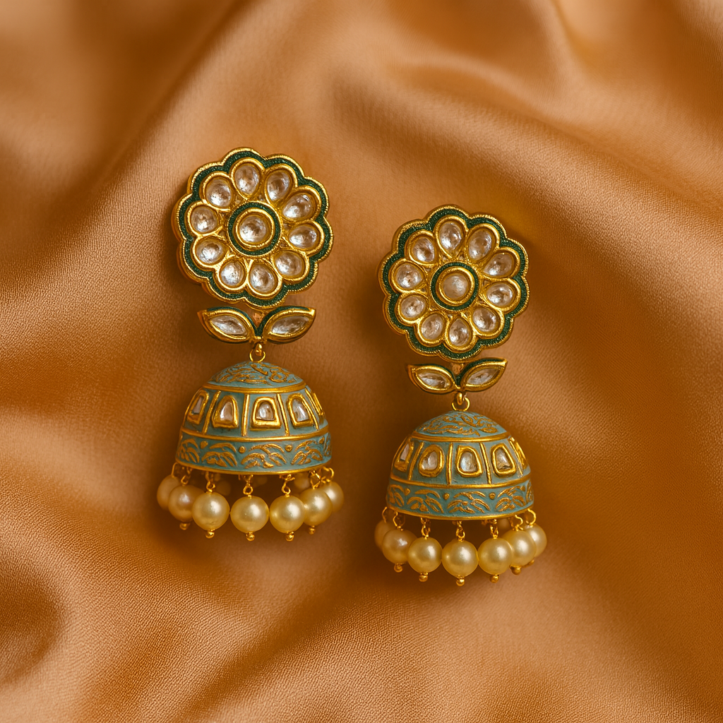 The Blossom Glow Jhumkas