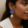 The Gemdrop Radiance Earrings - Deep Indigo