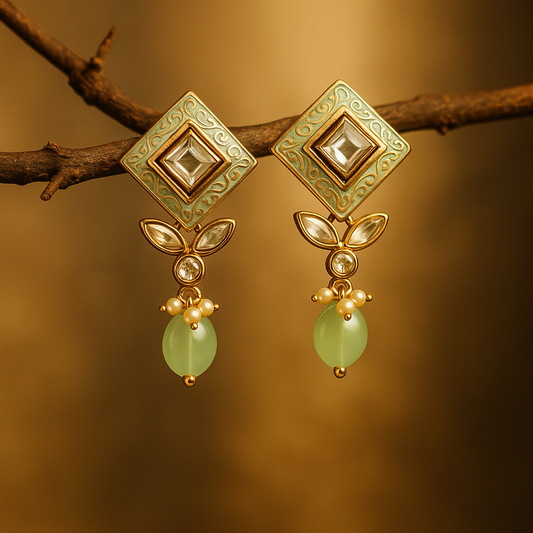 The Verdant Glow Earrings