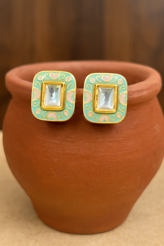 The Mint Bloom Studs