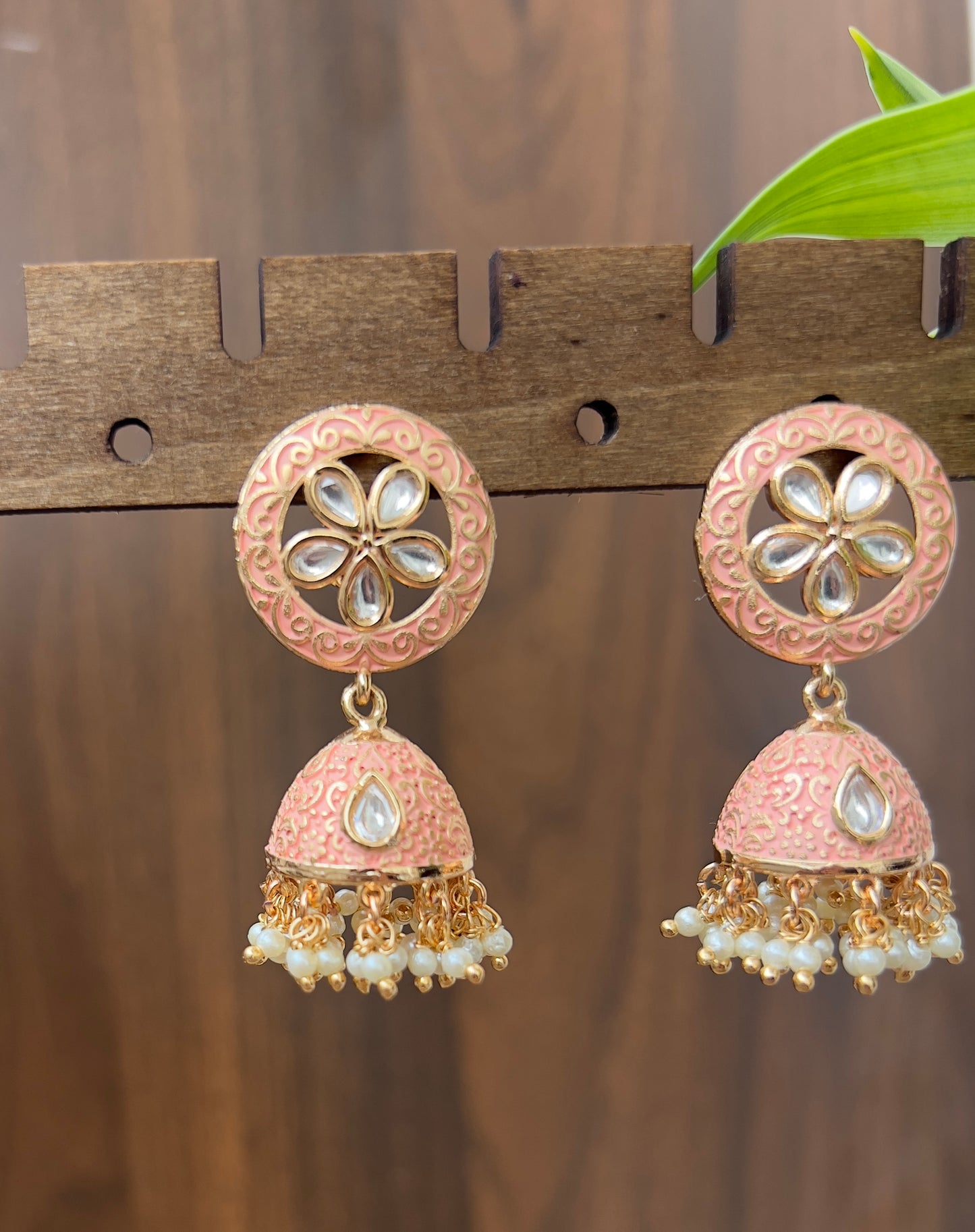 The Blossom Pearl Jhumkas