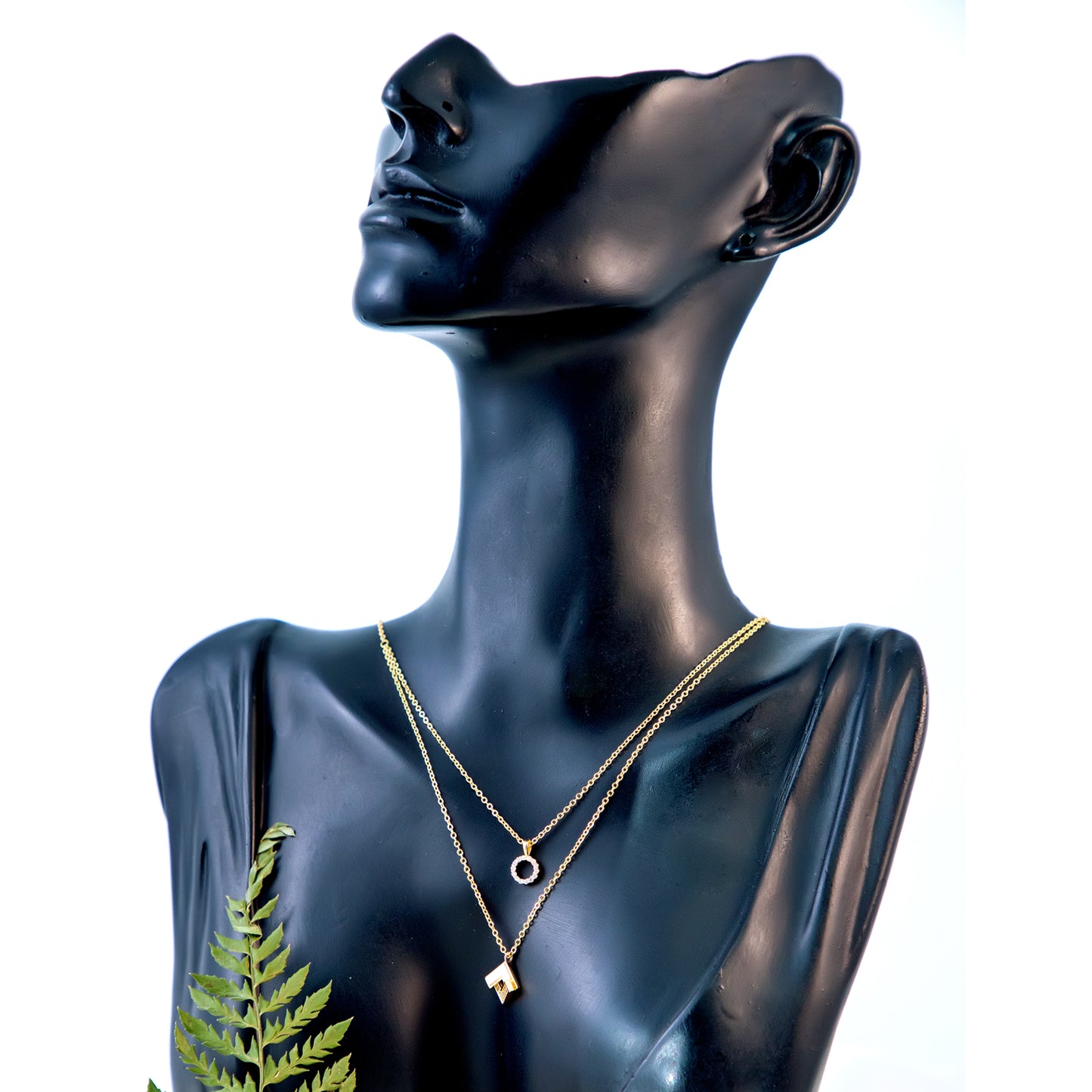 The Lumen Cube Necklace-Gold