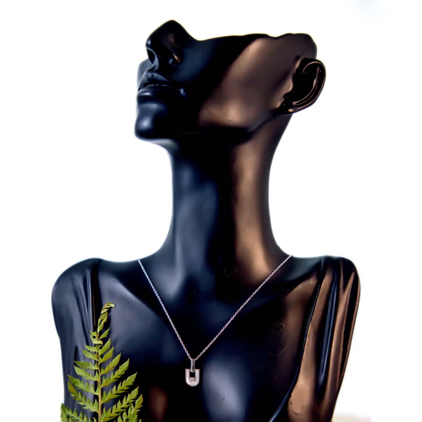 The Orbit Lock Necklace-Silver