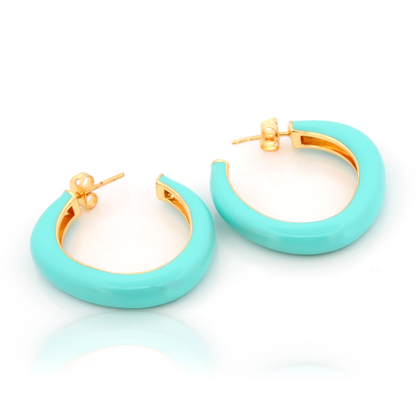 The Bloom Loop Earrings – Aqua Edition