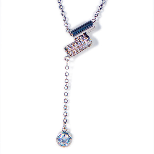 The Vega Slide Necklace-Silver