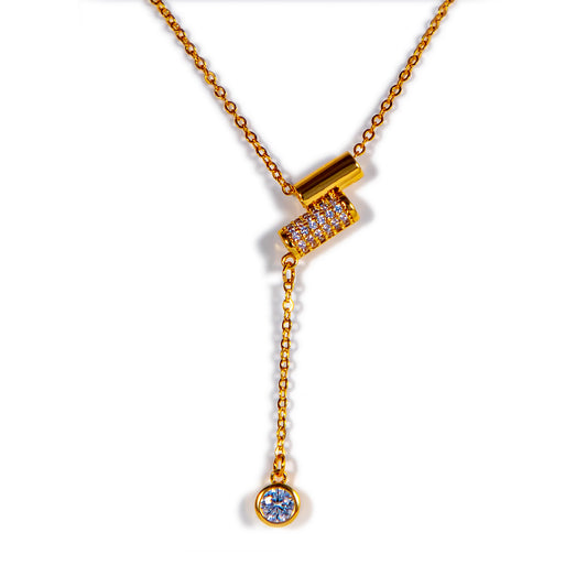 The Vega Slide Necklace-Gold