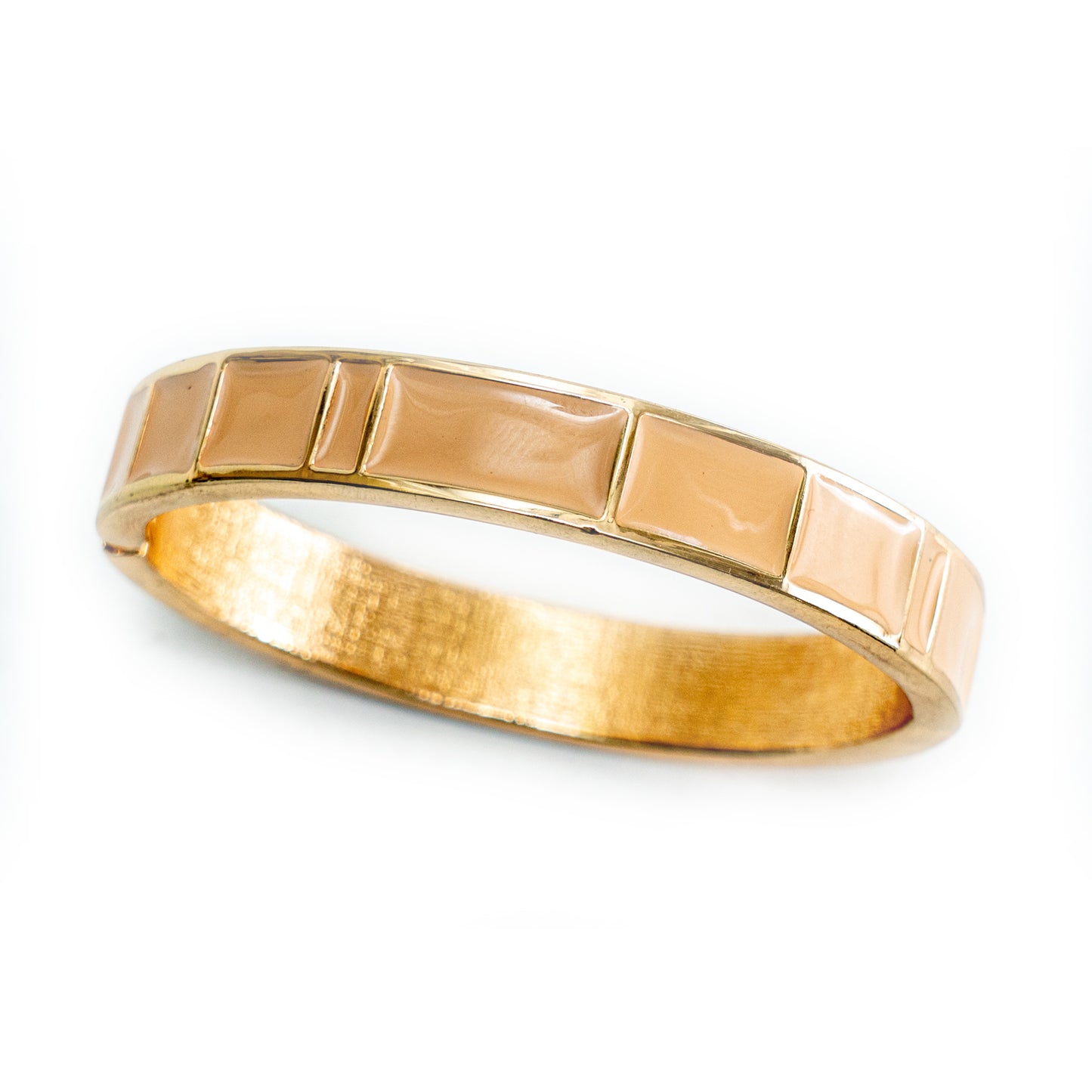 The City Tile Bangle-Ivory Cream