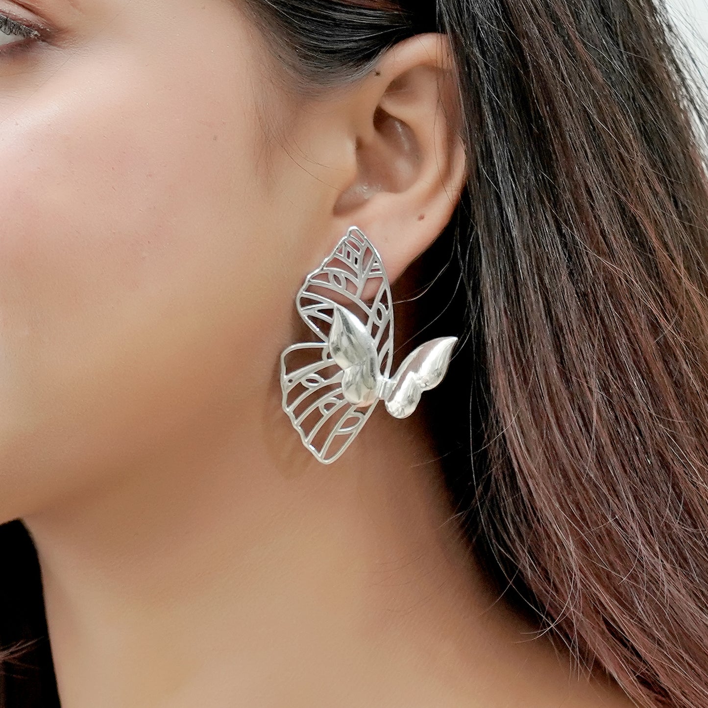 The Elira Wings Studs – Silver Edition