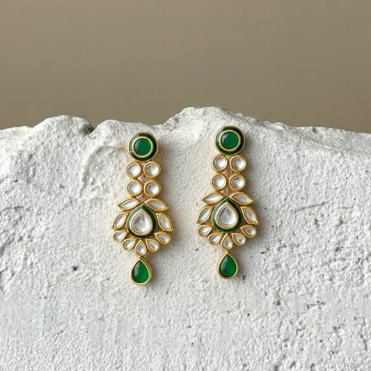 The Emerald Kundan Drops
