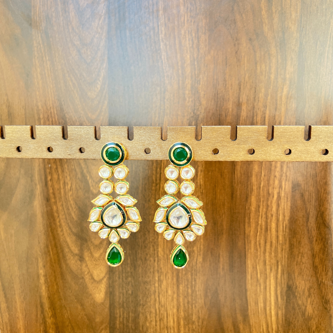 The Emerald Kundan Drops