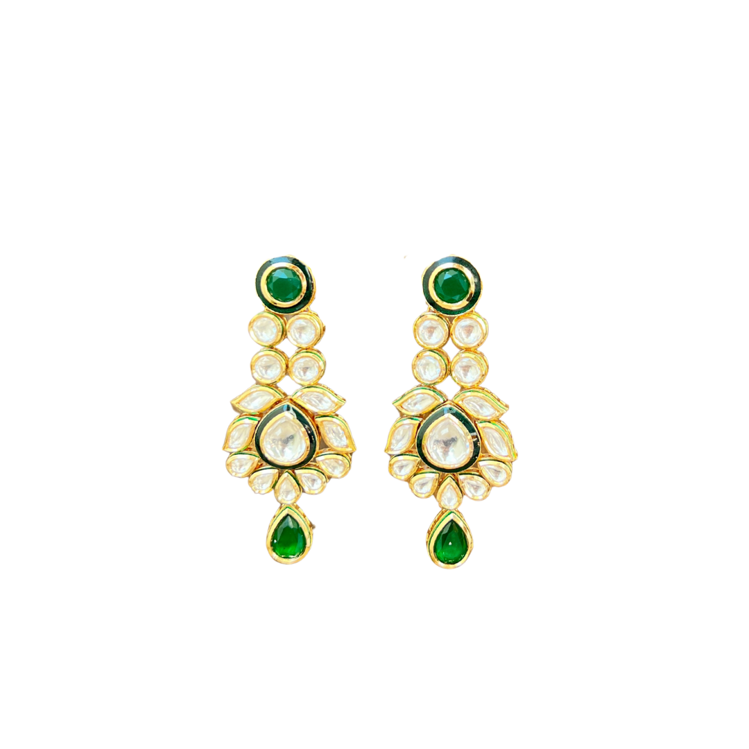 The Emerald Kundan Drops