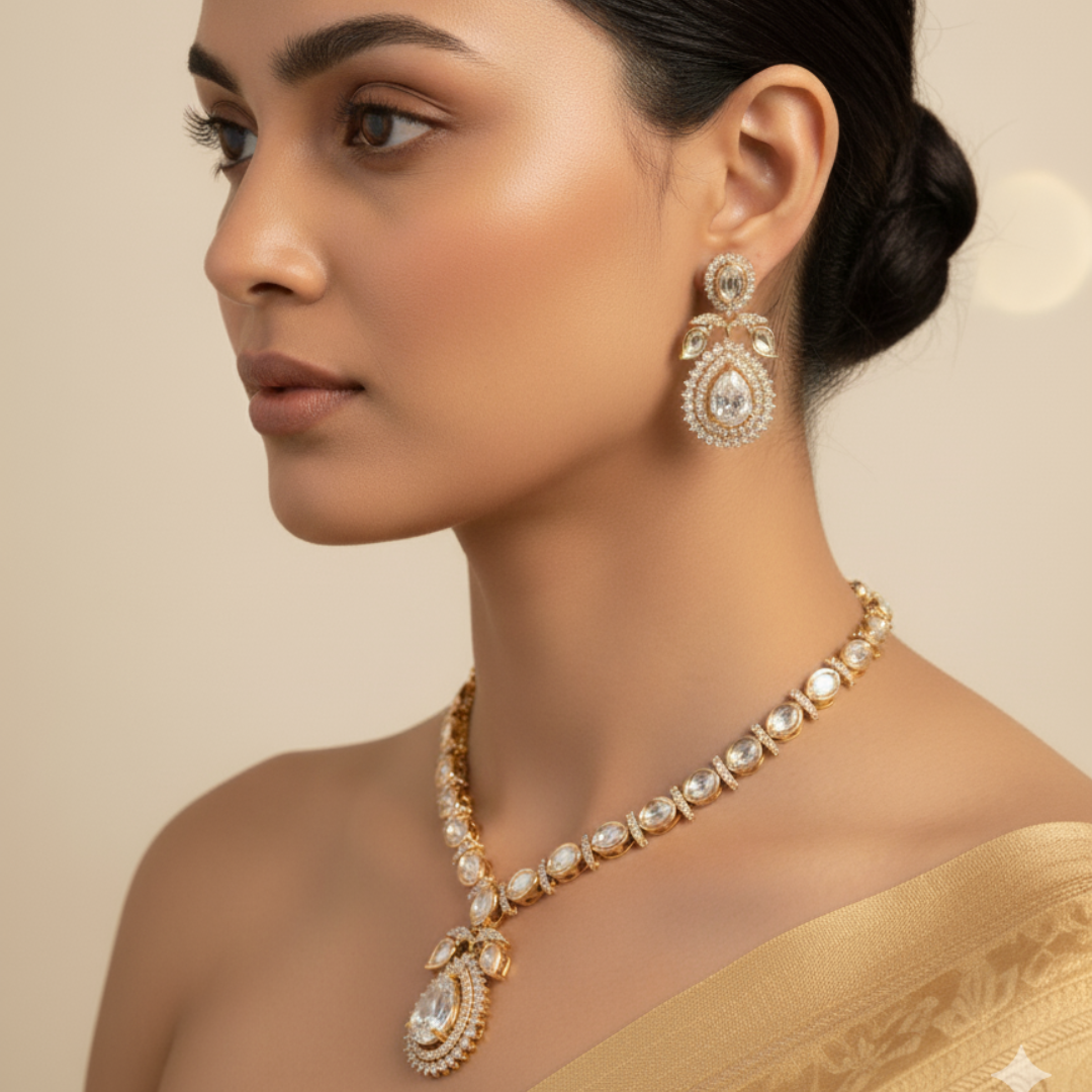 The Sitara Kundan Necklace Set