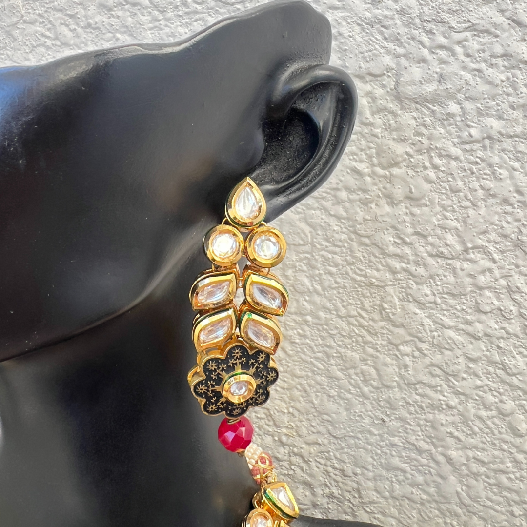 The Rajwada Blossom Kundan Set