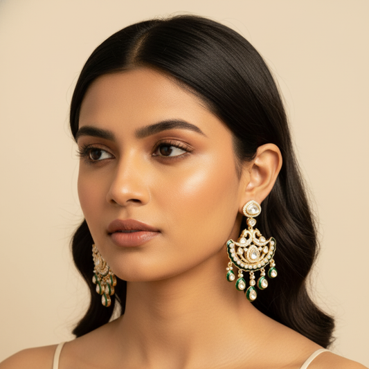The Mehraab Noor Jadau Earrings