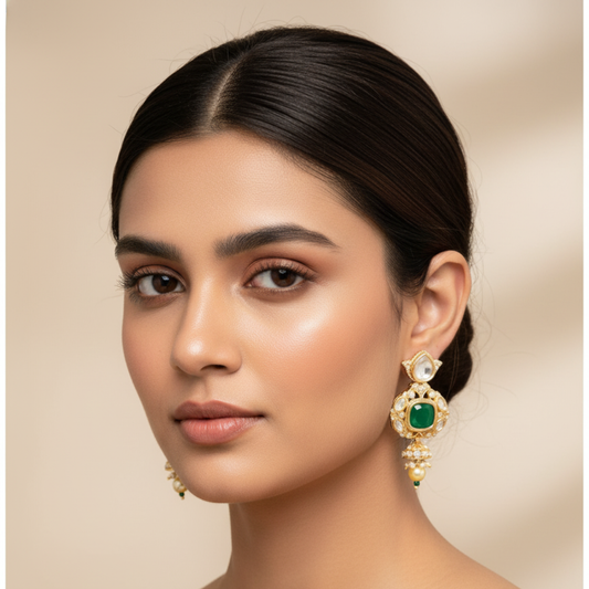 The Emerald Royale Drop Earrings