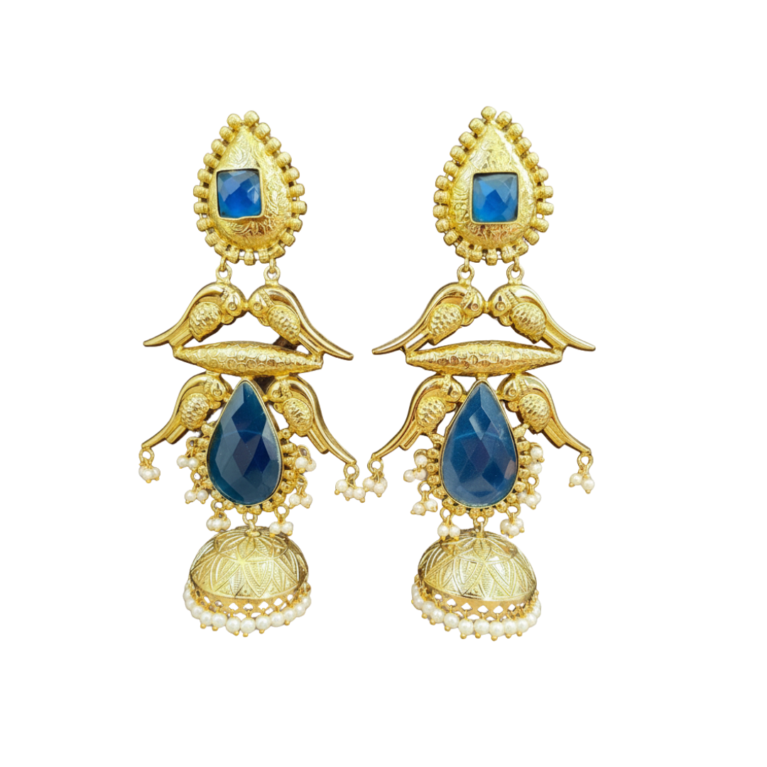 The Neel Mayura Jhumkas