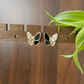 The Noir Papillon Studs