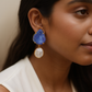 The Gemdrop Radiance Earrings - Deep Indigo
