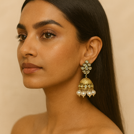 The Pearl Dynasty Jhumkas