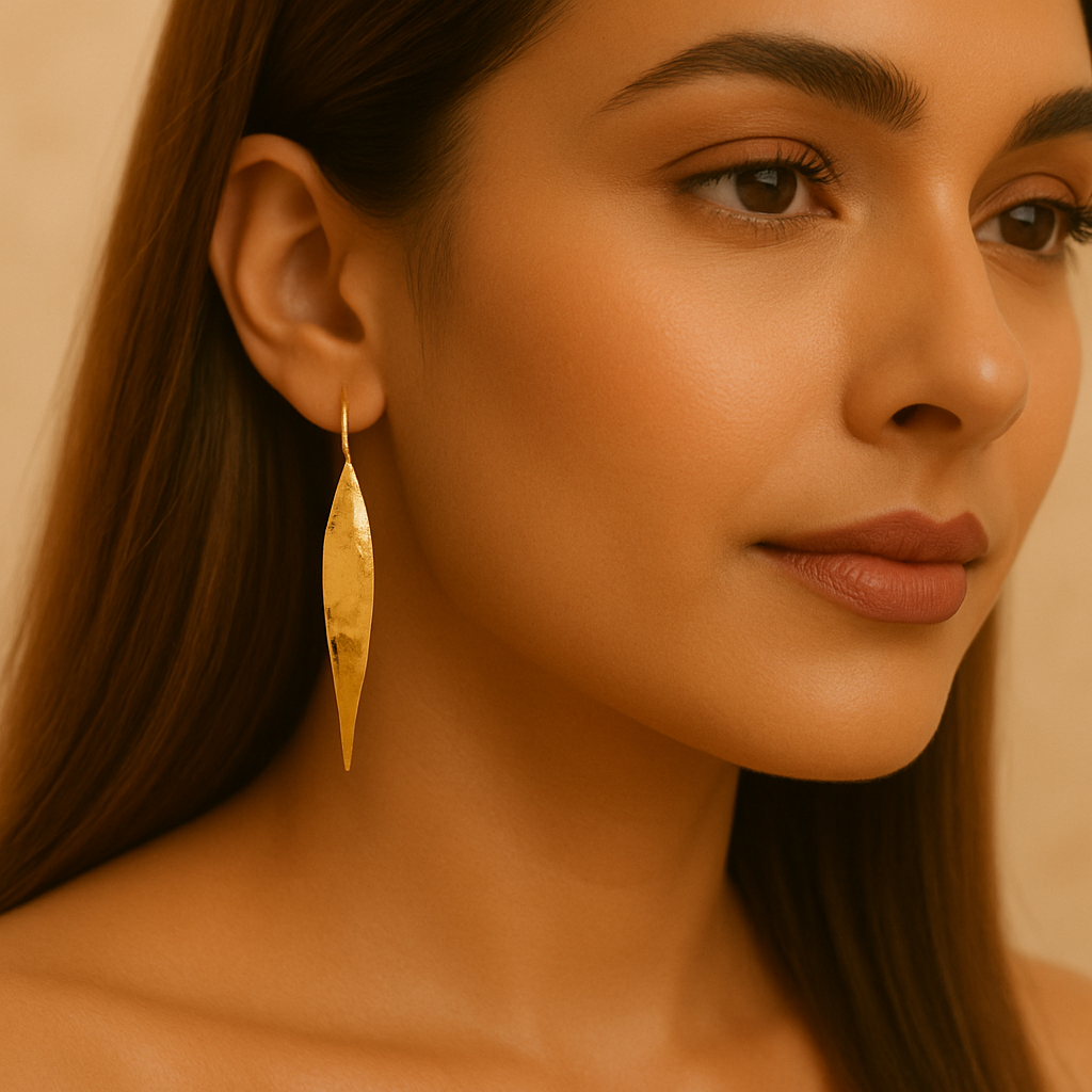 The Golden Flame Earring