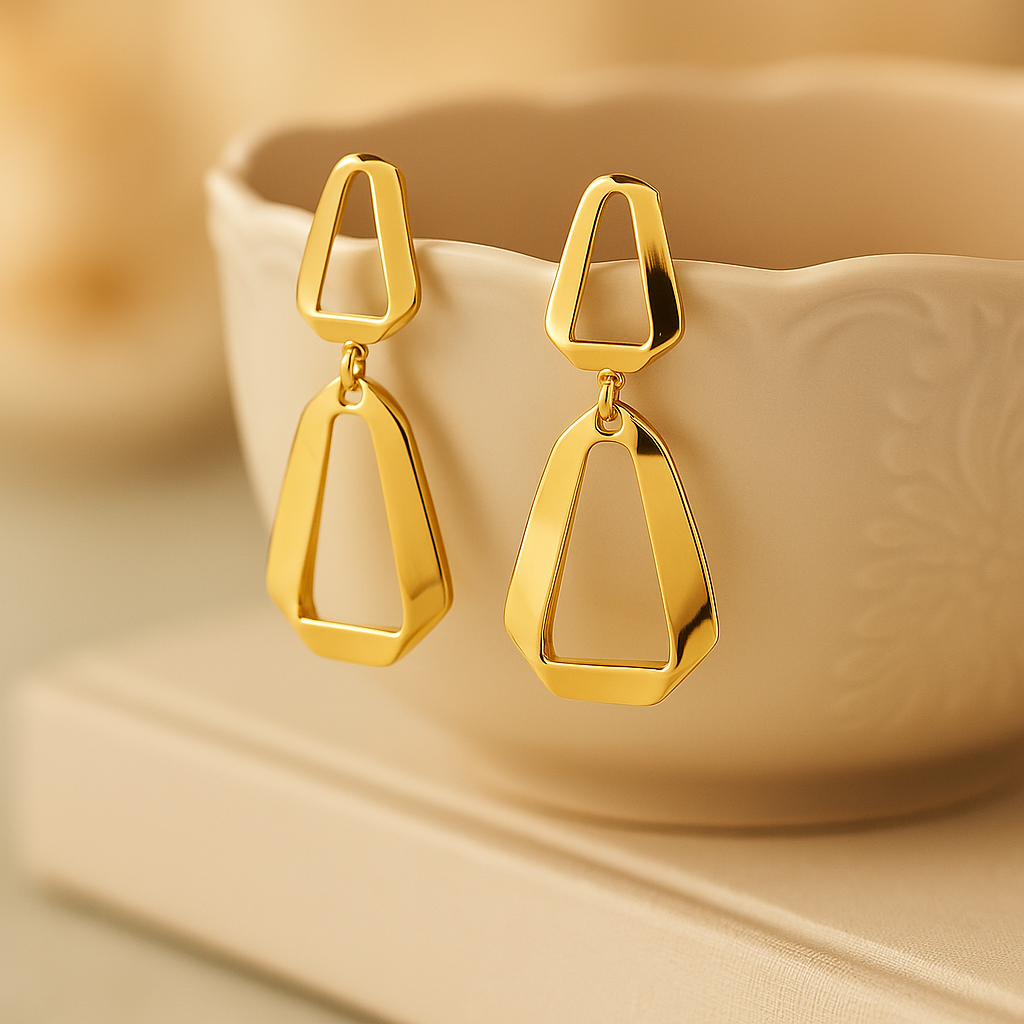 The Nova Frame Earringsn - Gold