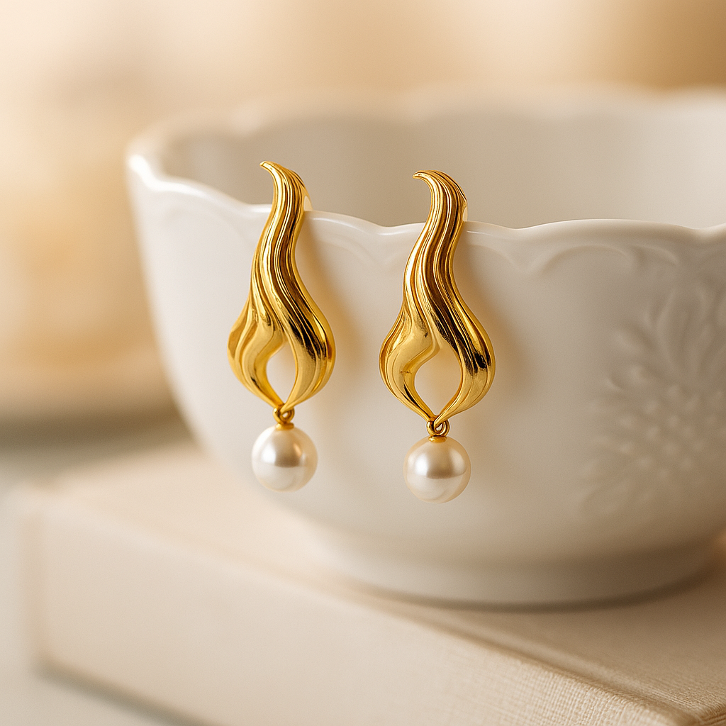 The Ocean Flame Earrings