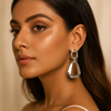 The Nova Frame Earrings - Silver Edition