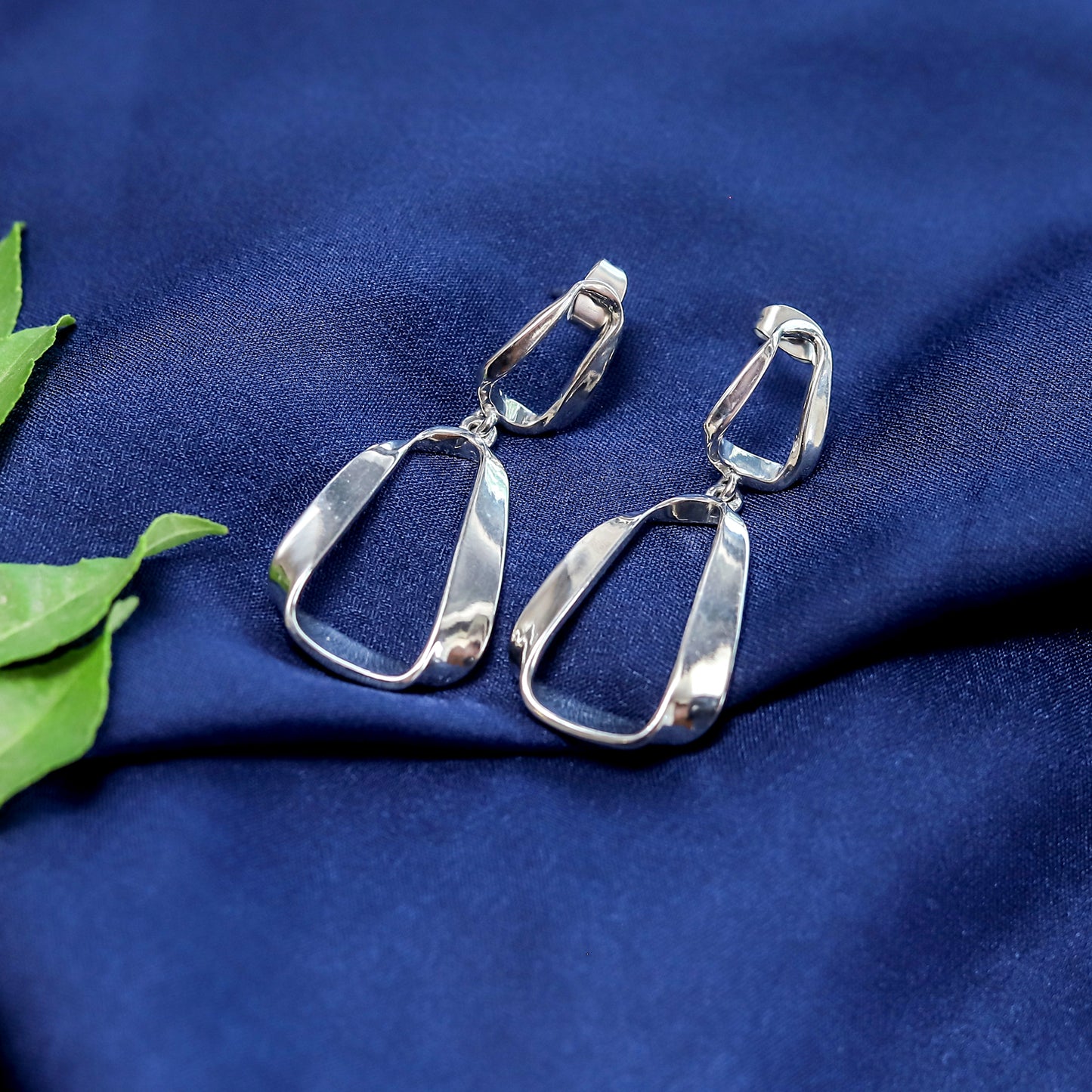 The Nova Frame Earrings - Silver Edition