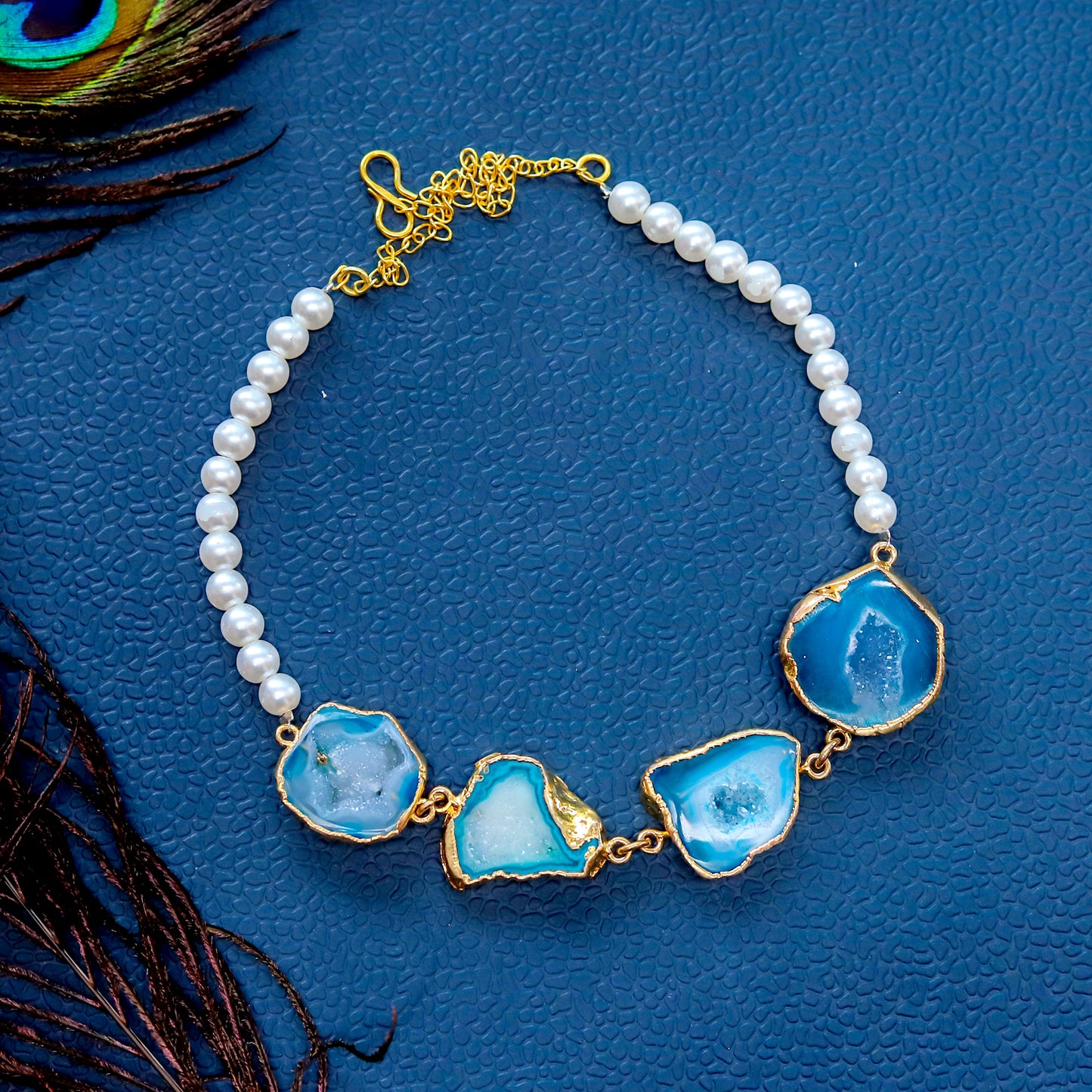 The Moonlit Dusk Necklace - Blue