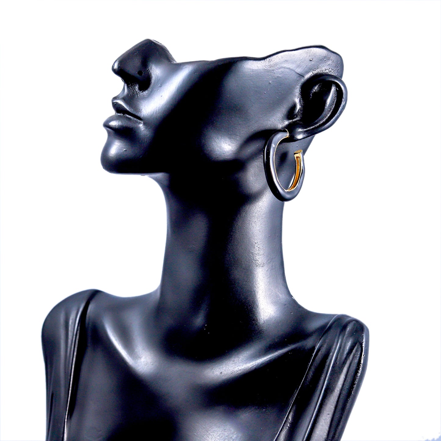 The Bloom Loop Earrings – Black Edition