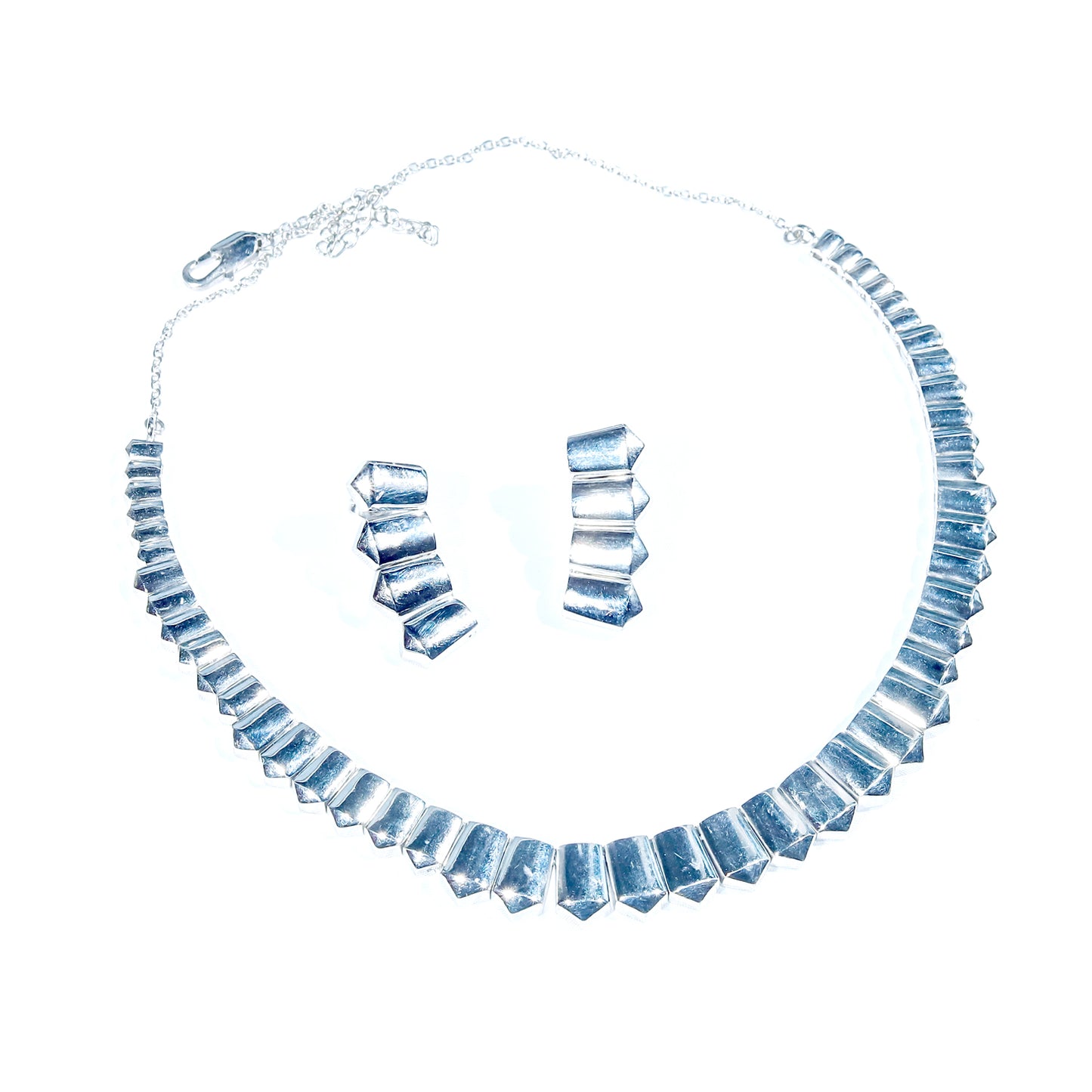 The Saffron Spine Set -  Classic Silver