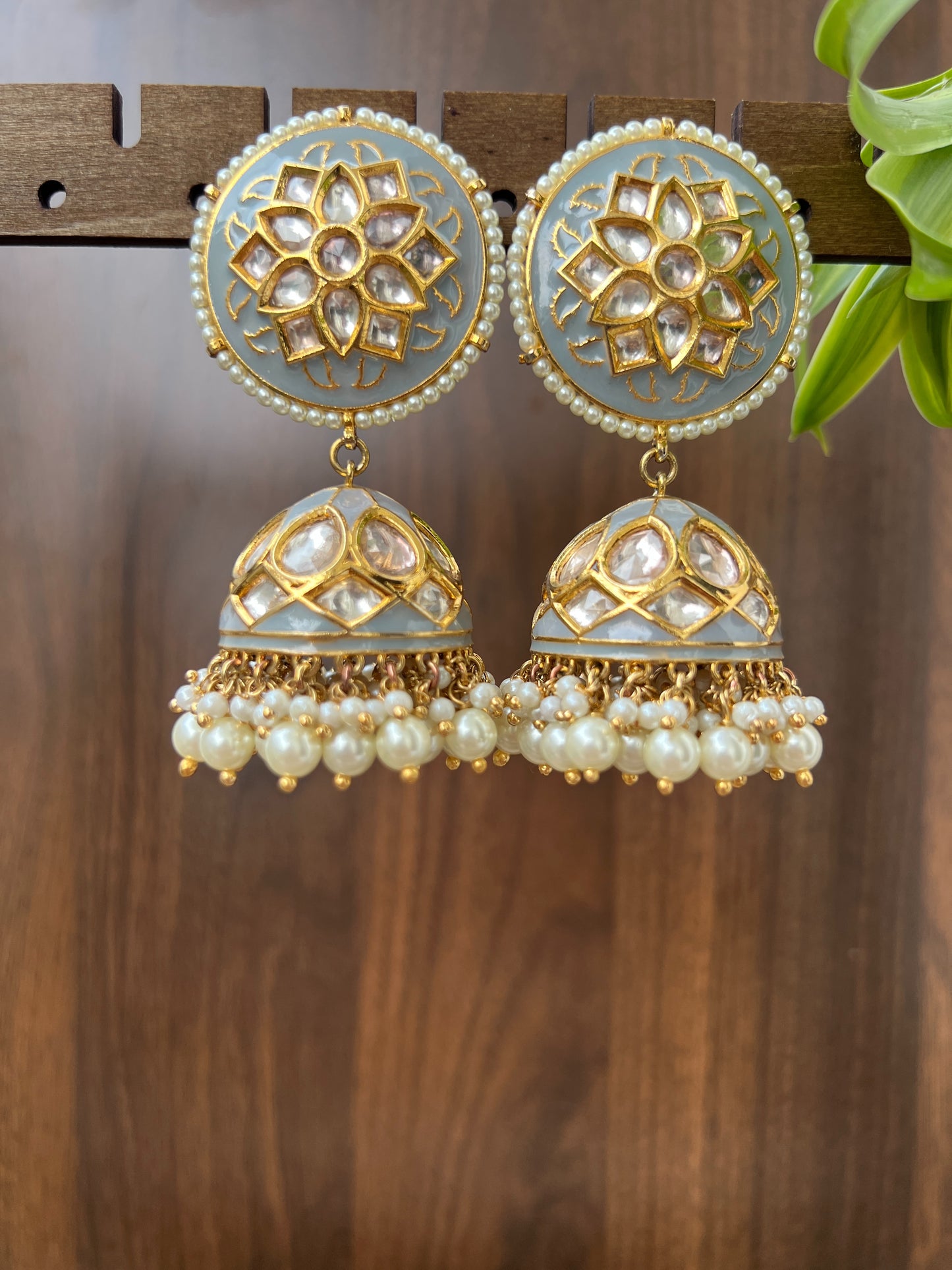 The Azure Noor Jhumkas