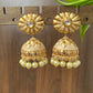 The Golden Blossom Jhumkas