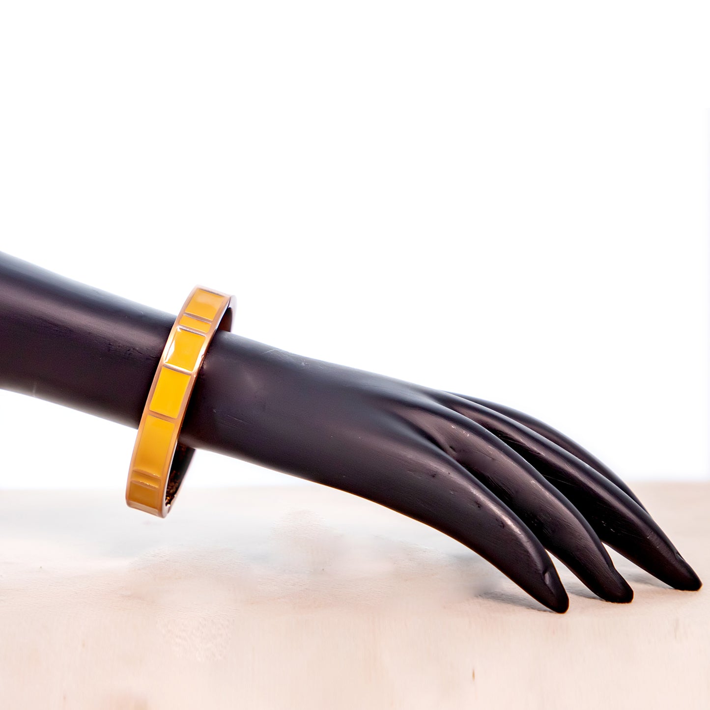 The City Tile Bangle-Ivory Cream