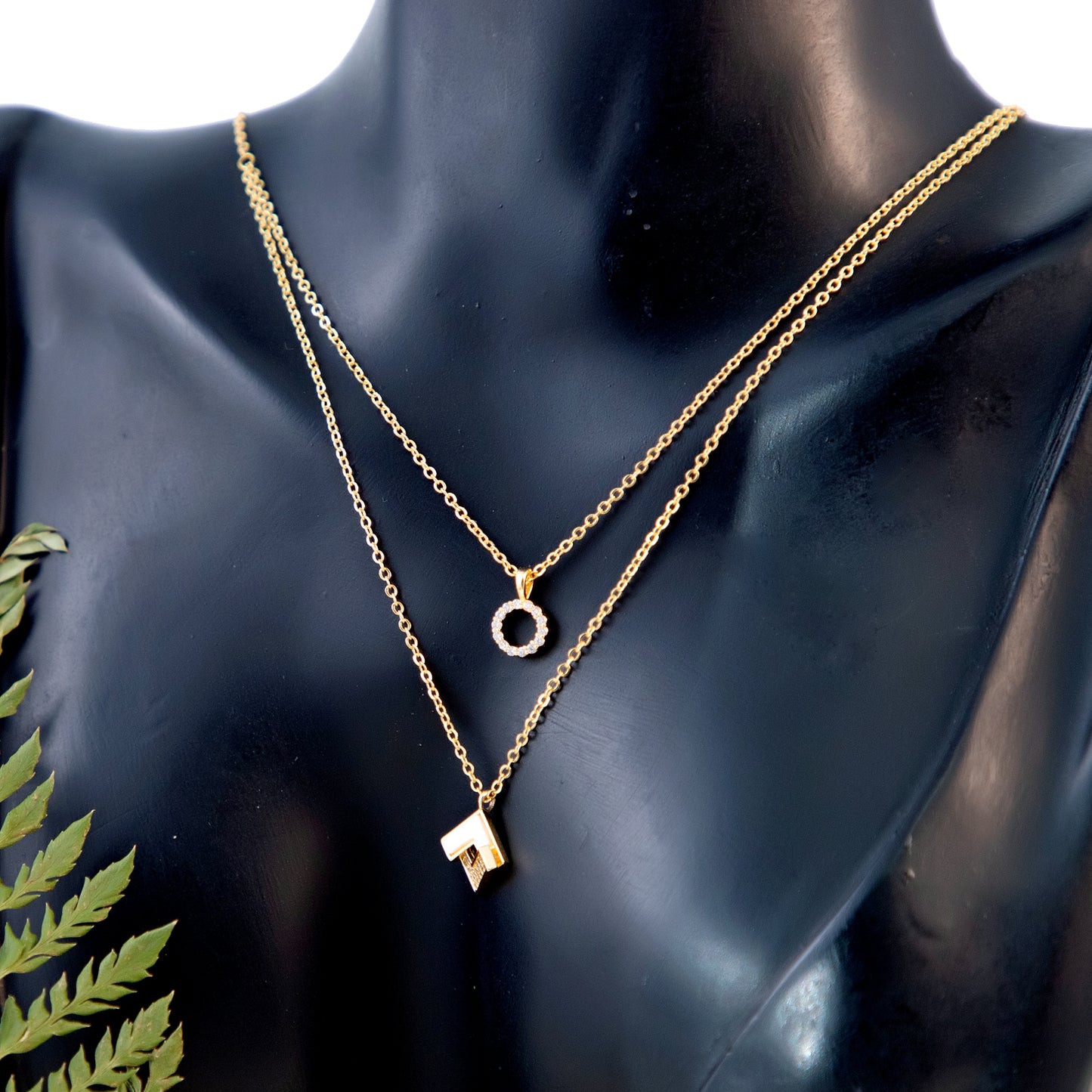 The Lumen Cube Necklace-Gold
