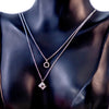 The Lumen Cube Necklace-Silver