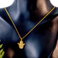 The Guardian Palm Necklace-Gold