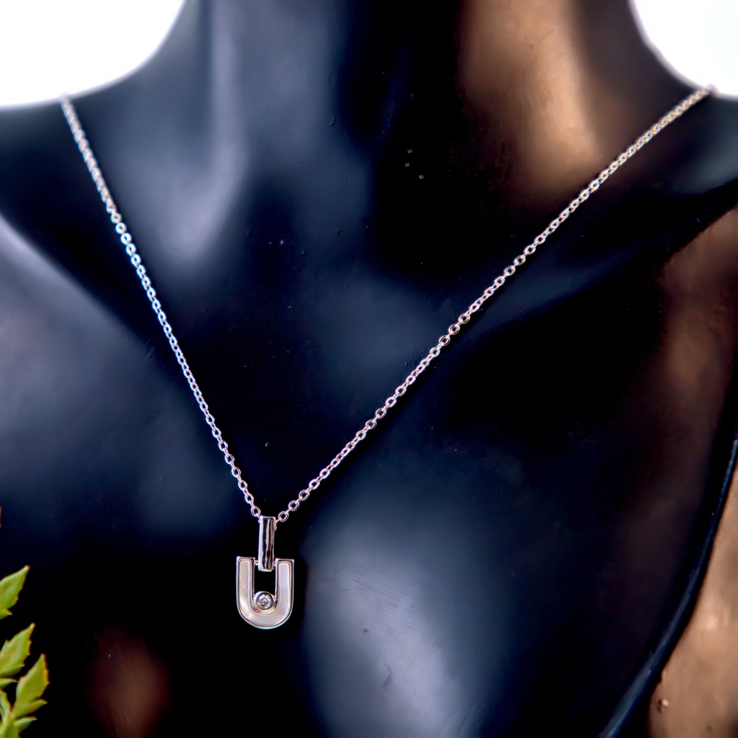 The Orbit Lock Necklace-Silver