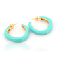 The Bloom Loop Earrings – Aqua Edition
