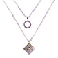 The Lumen Cube Necklace-Silver