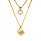 The Lumen Cube Necklace-Gold