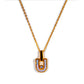 The Orbit Lock Necklace-Gold