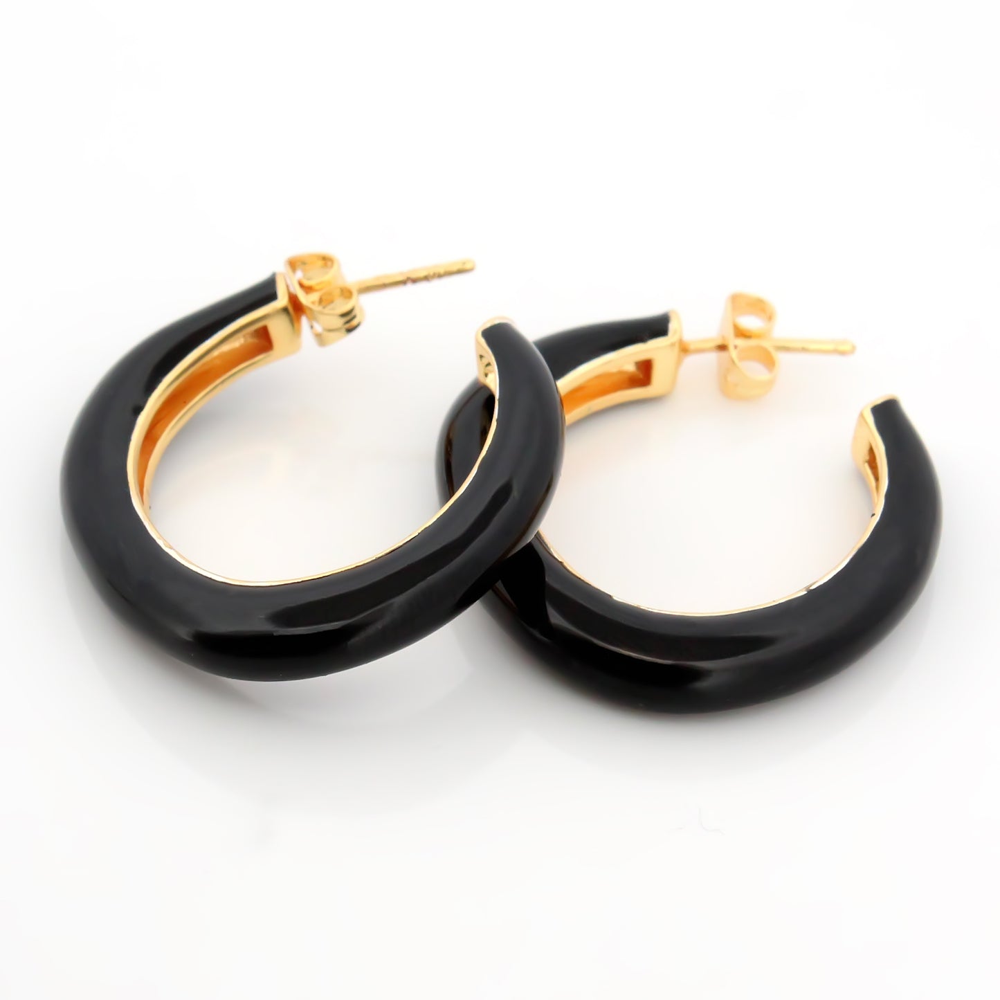 The Bloom Loop Earrings – Black Edition