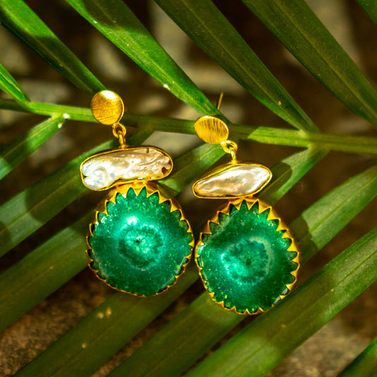 The Sunfern Drop Earring