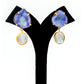 The Gemdrop Radiance Earrings - Deep Indigo