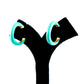 The Bloom Loop Earrings – Aqua Edition
