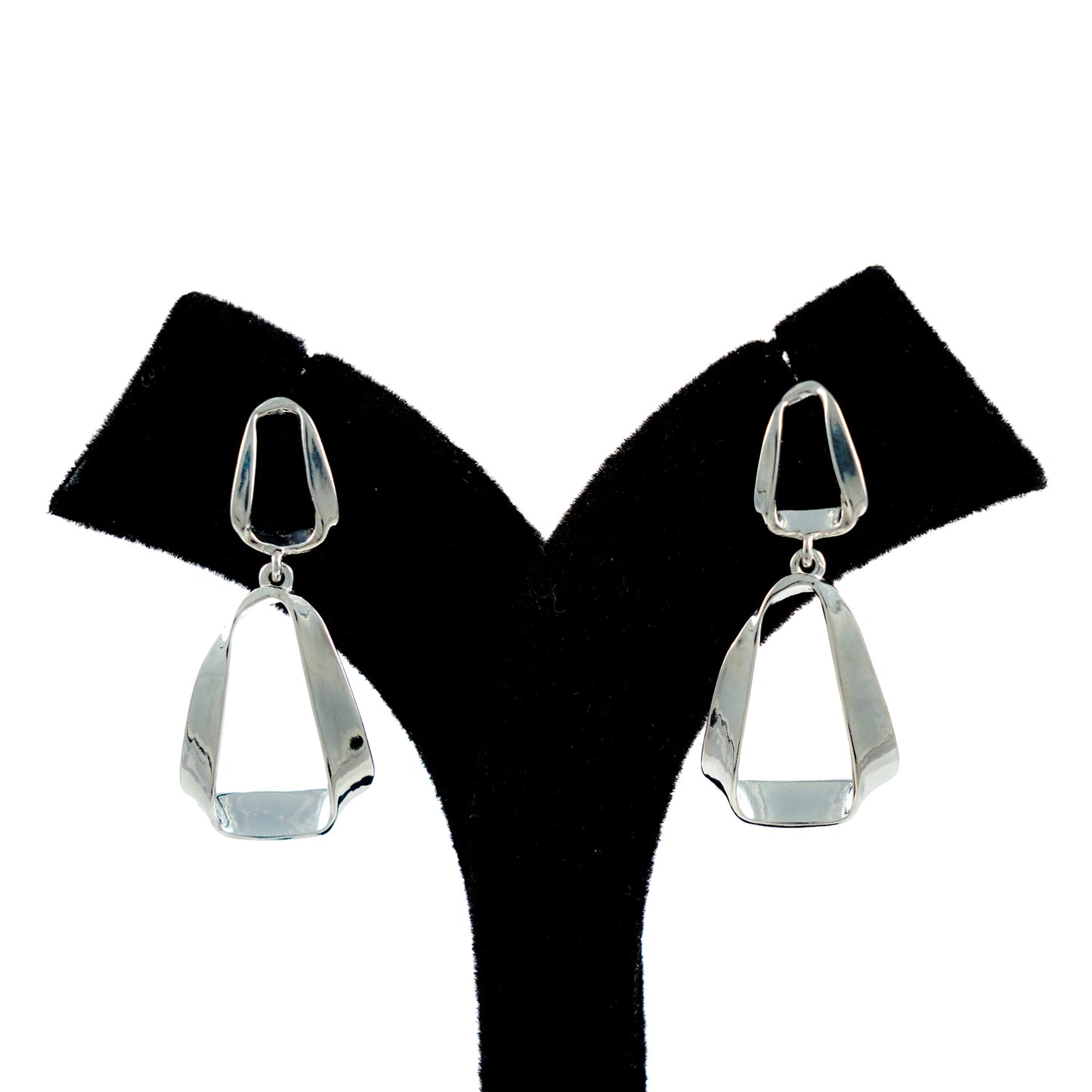 The Nova Frame Earrings - Silver Edition